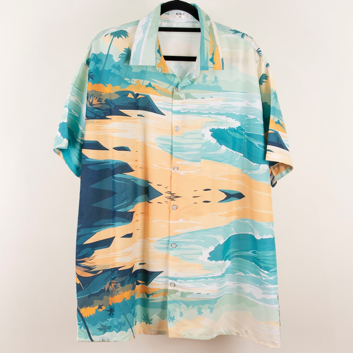 Camisa hawaiana multicolor (2XL) Kyku