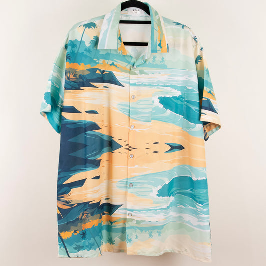Camisa hawaiana multicolor (2XL) Kyku