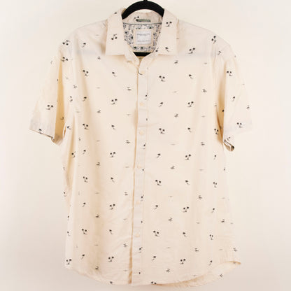 Camisa estampada beige (XL) Denim & Flower