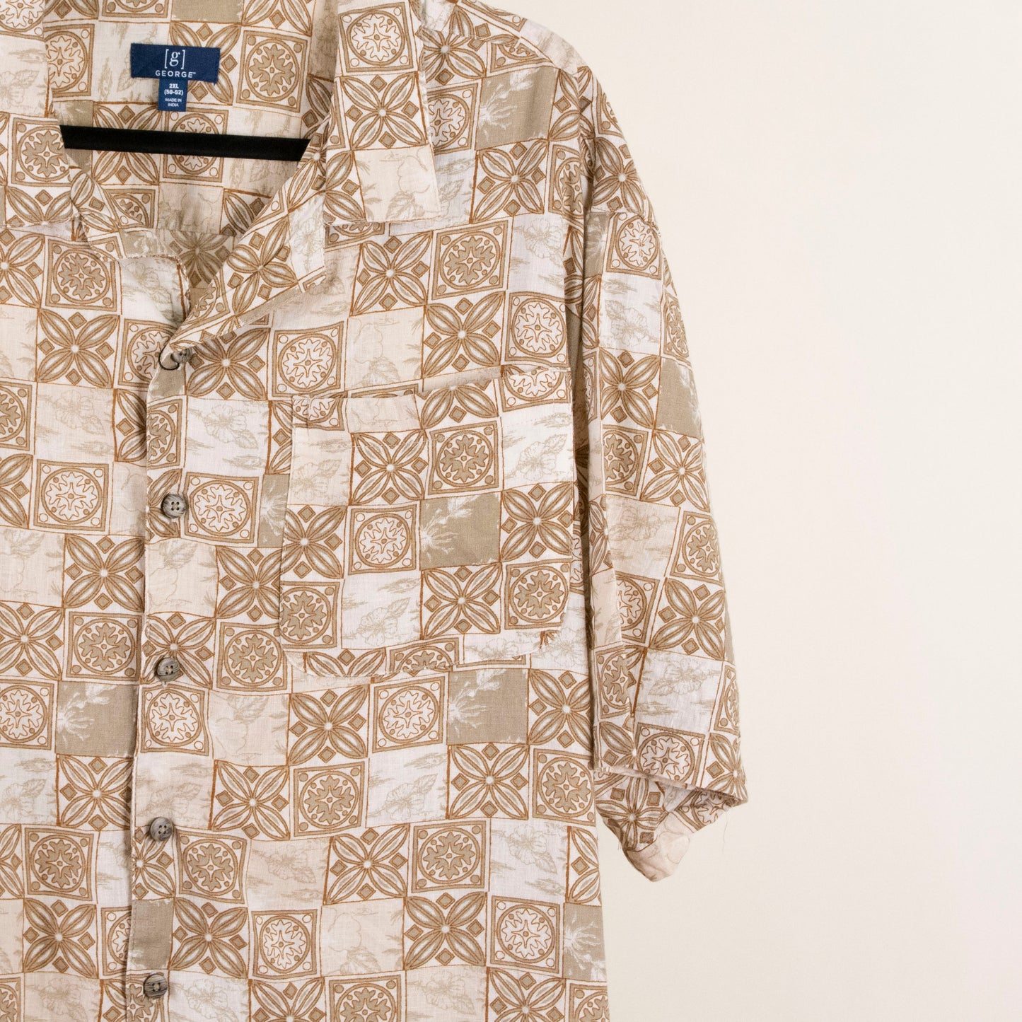 Camisa beige (2XL) Geroge