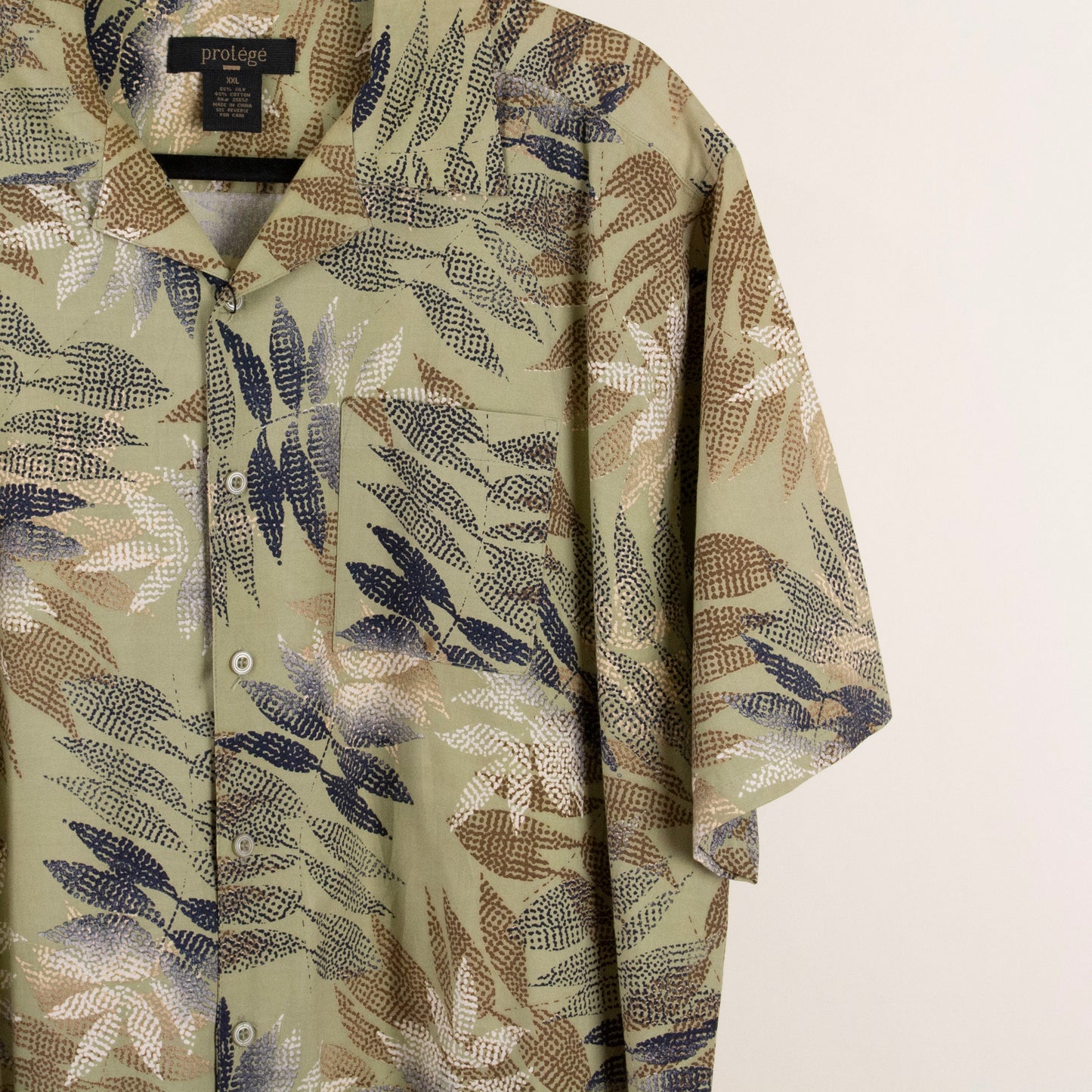 Camisa estampada verde (2XL) Protégé