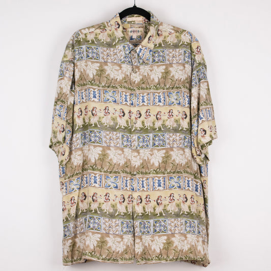 Camisa hawaiana beige (XL) Campia