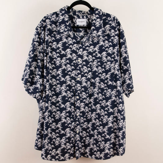 Camisa estampada azul marino (4XL) Goodfellow