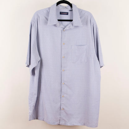 Camisa estampada azul (2XL) Roundtree & Yorke