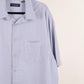 Camisa estampada azul (2XL) Roundtree & Yorke