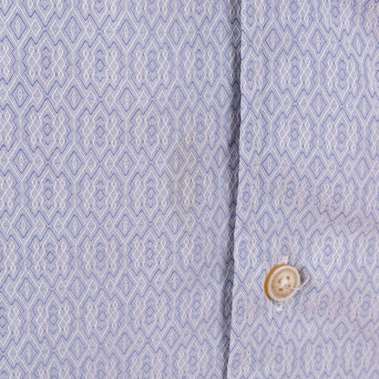 Camisa estampada azul (2XL) Roundtree & Yorke