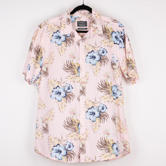 Camisa hawaiana rosa (XL) Primark