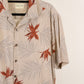 Camisa hawaiana beige (L) Joseph & Feiss