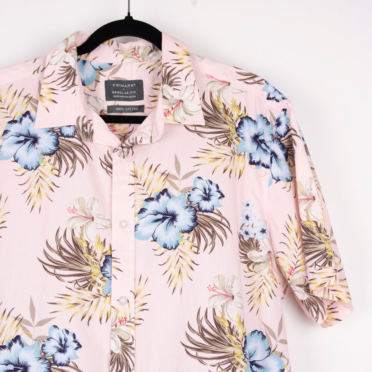 Camisa hawaiana rosa (XL) Primark