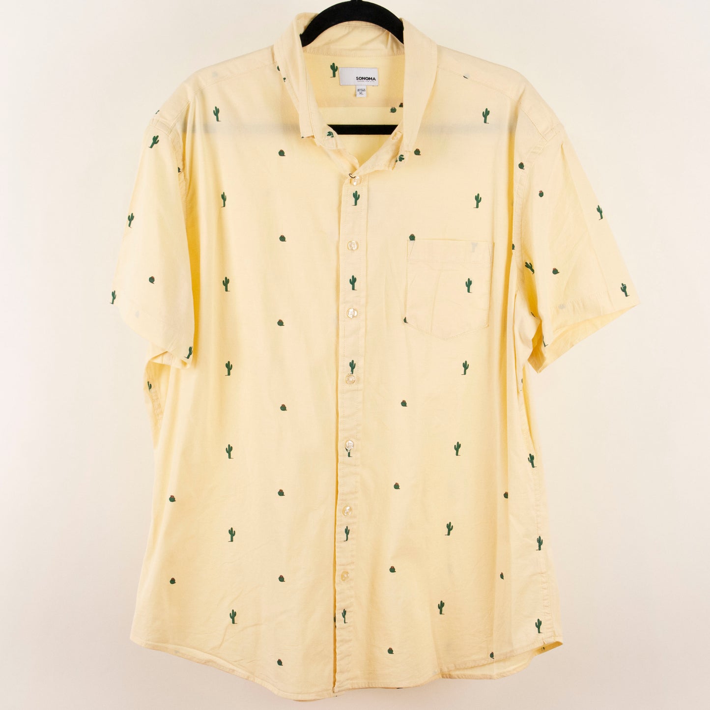 Camisa estampada amarillo (XL) Sonoma