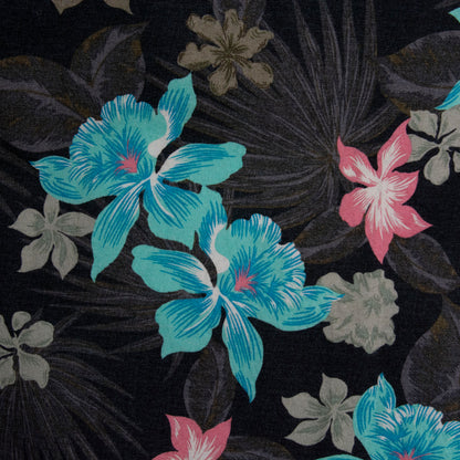 Camisa hawaiana negro (2XL) Hubley Brand