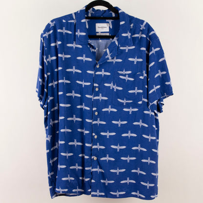 Camisa estampada azul (XL) Goodfellow