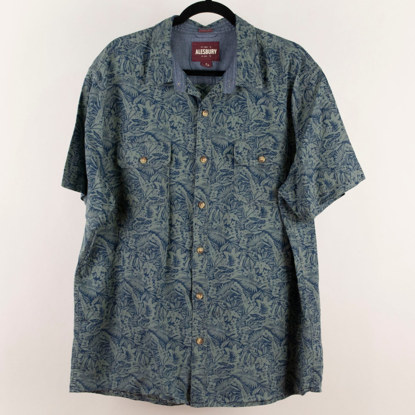 Camisa hawaiana verde (XL) Alesbury