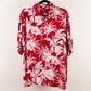 Camisa hawaiana rojo (2XL) Hibiscus Collection Hawaii