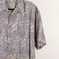 Camisa estampada beige (L) Eddie Bauer