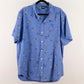 Camisa estampada azul (2XL) MAD ENGINE
