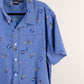 Camisa estampada azul (2XL) MAD ENGINE