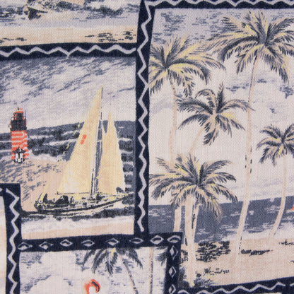 Camisa hawaiana beige (XL) Palm Island