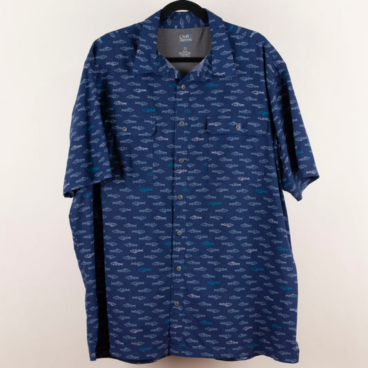 Camisa estampada azul marino (2XL) Croft&Barrow