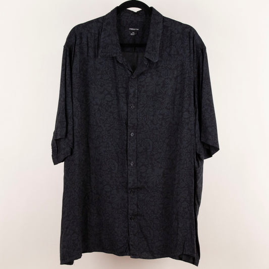 Camisa estampada negro (2XL) Claiborne