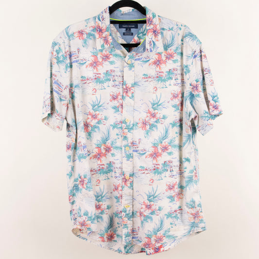 Camisa hawaiana blanco (L) Tommy Hilfiger