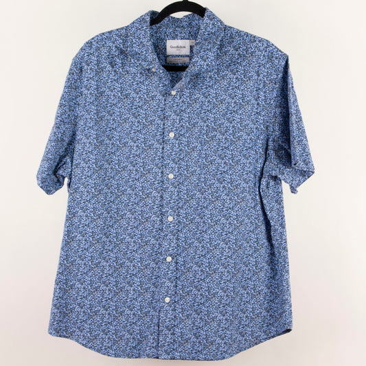 Camisa estampada azul marino (XL) Goodfellow