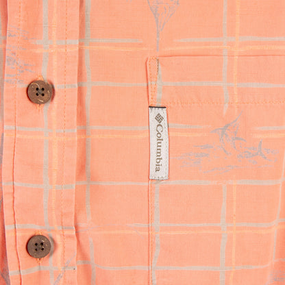 Camisa hawaiana naranja (XL) Columbia