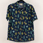 Camisa estampada azul marino (M) Hollister