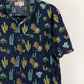 Camisa estampada azul marino (M) Hollister