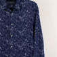 Camisa estampada azul marino (M) Zara Man