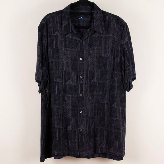 Camisa estampada negro (2XL) JA