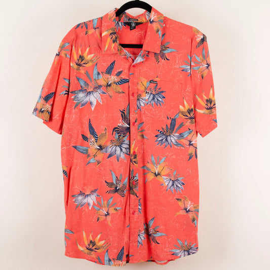 Camisa hawaiana naranja (XL) Volcom