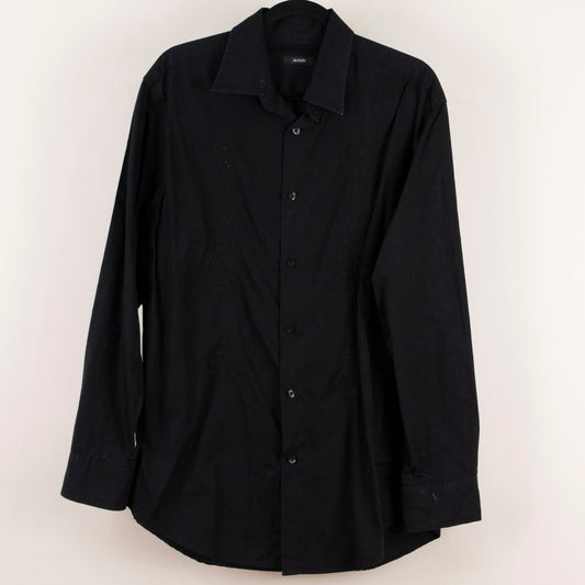 Camisa estampada negro (L) Alfani