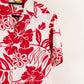 Camisa hawaiana blanco (S) Winnie Fashion