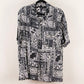 Camisa hawaiana gris (L) George
