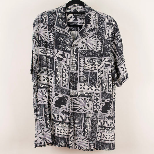 Camisa hawaiana gris (L) George