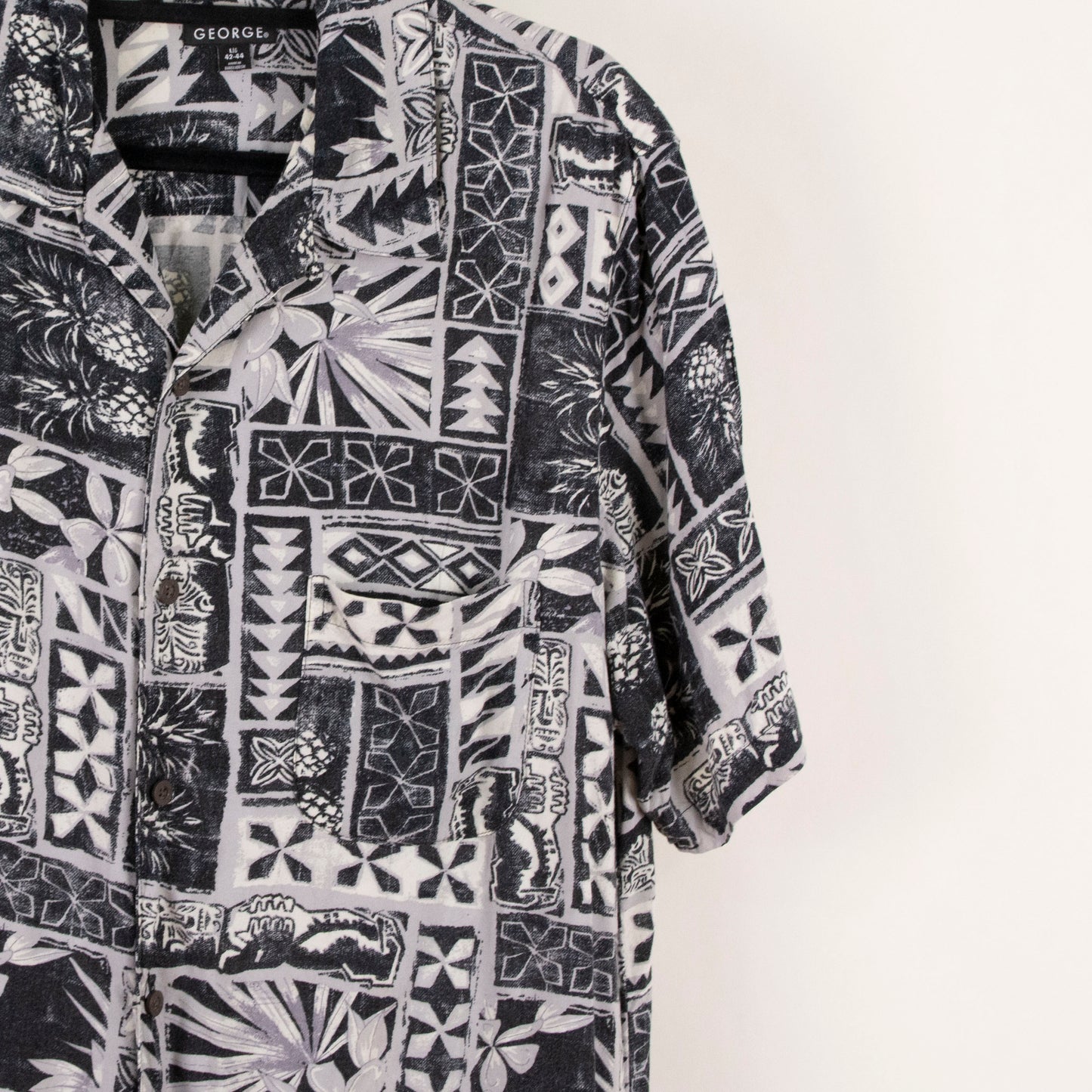 Camisa hawaiana gris (L) George