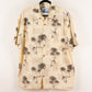 Camisa hawaiana amarillo (XL) Blue water