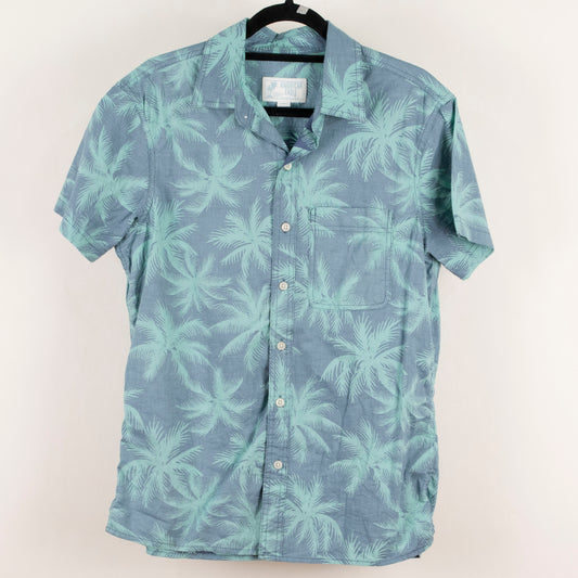 Camisa hawaiana azul (S) American Eagle