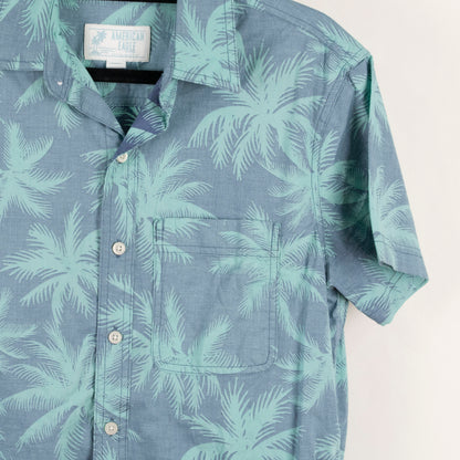 Camisa hawaiana azul (S) American Eagle
