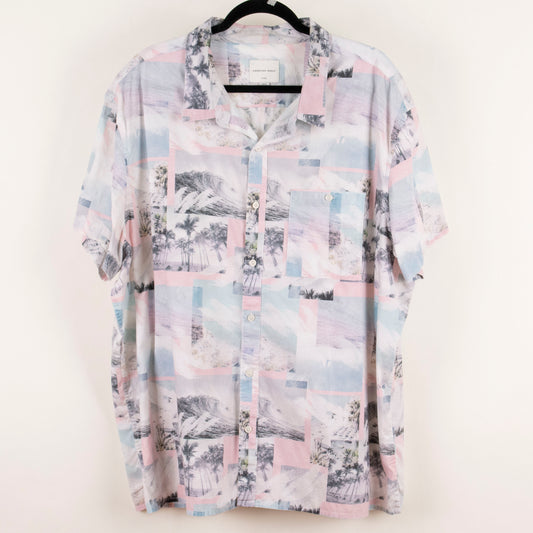 Camisa hawaiana blanco (3XL) American Eagle