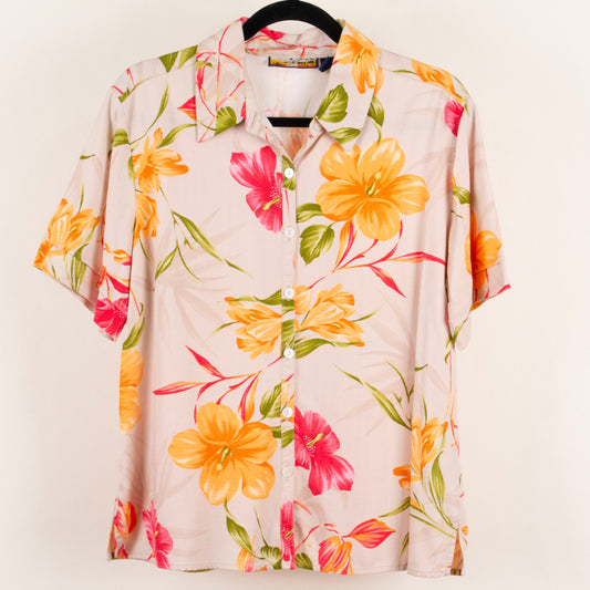 Camisa hawaiana beige (L) Havana Jack´s Cafe