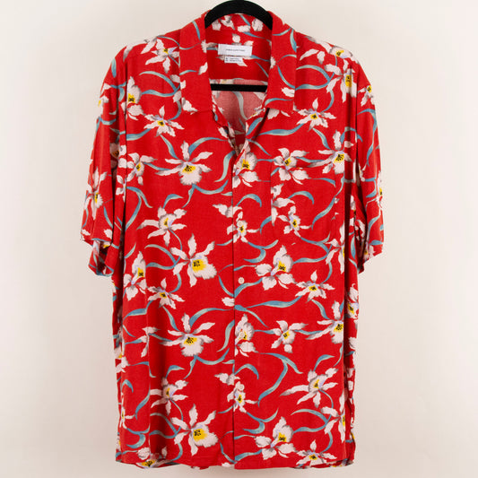 Camisa hawaiana rojo (XL) Urban Outfitters