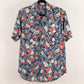 Camisa estampada azul (XL) Navio
