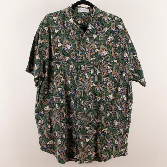 Camisa hawaiana verde (3XL) Columbia