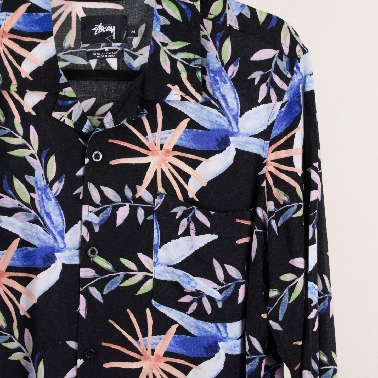Camisa estampada negro (M) ANSM