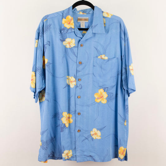 Camisa hawaiana azul (M) Original Island Sport