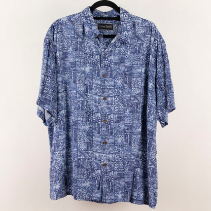 Camisa estampada azul (XL) Ocean pacific