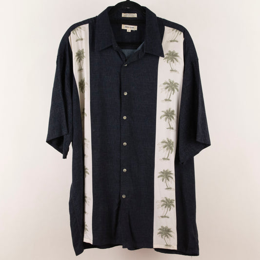 Camisa hawaiana negro (XL) Pierre Cardin