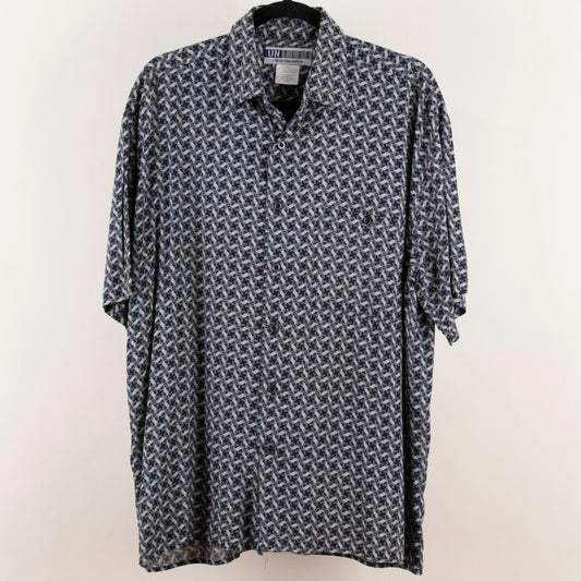 Camisa estampada azul (M) UNTIED